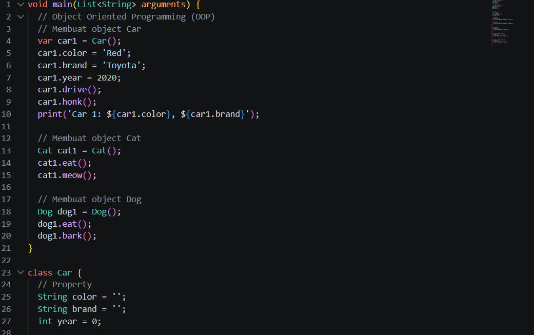 Program OOP Dart